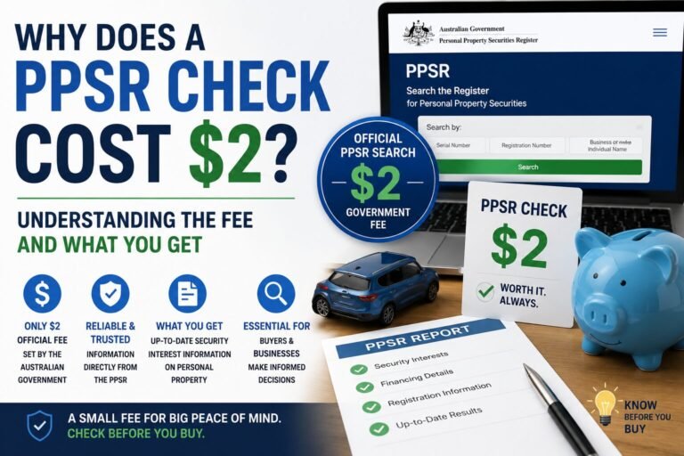 Why Does a PPSR Check Cost $2? Understanding the Fee and What You Get