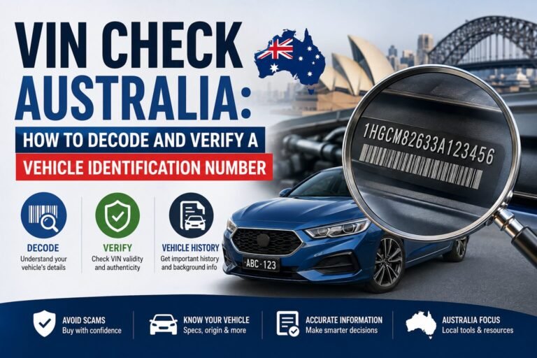 VIN Check Australia: How to Decode and Verify a Vehicle Identification Number