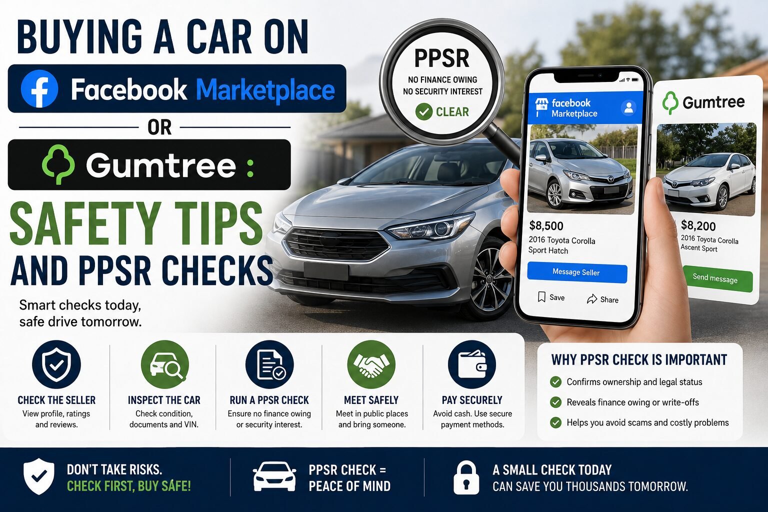 Buying a Car on Facebook Marketplace or Gumtree: Safety Tips and PPSR Checks