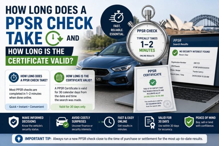 How Long Does a PPSR Check Take and How Long Is the Certificate Valid?