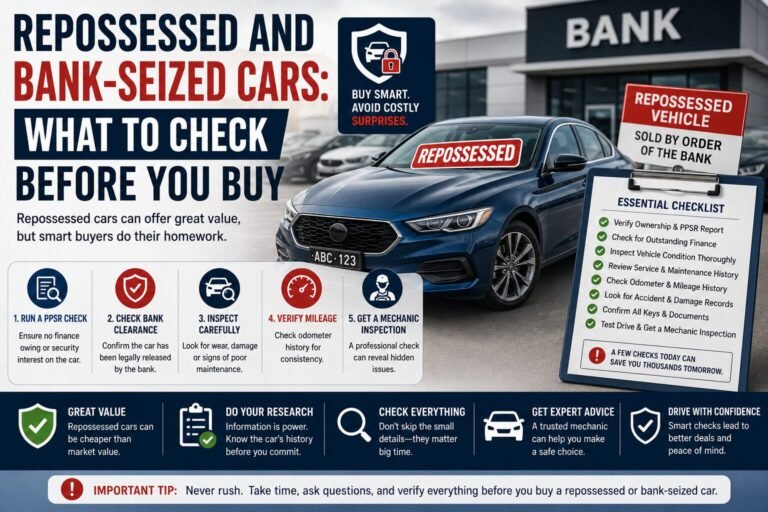Repossessed and Bank-Seized Cars: What to Check Before You Buy