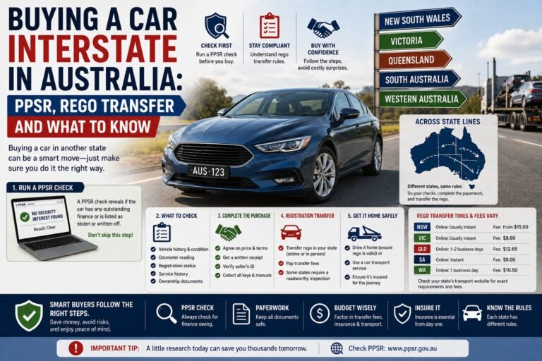 Buying a Car Interstate in Australia: PPSR, Rego Transfer and What to Know